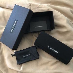 Dolce sunglasses eyewear black case